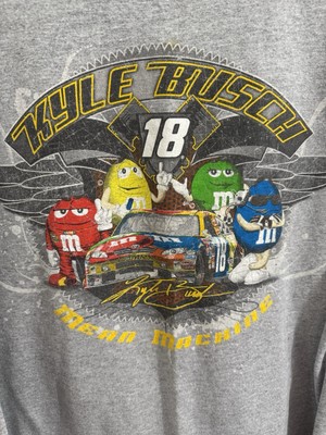 Chase M&M Racing Cap & Shirt Brown #18 Kyle Busch 2009 Official 