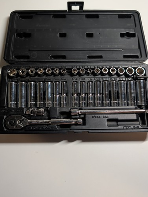 #ad Evercraft 35 Pc 1 4quot; Drive Socket Set SAE amp; Metric Deep Shallow Case NAPA $18.00