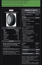 Four Partially Used But Still New Studded Winter Tires