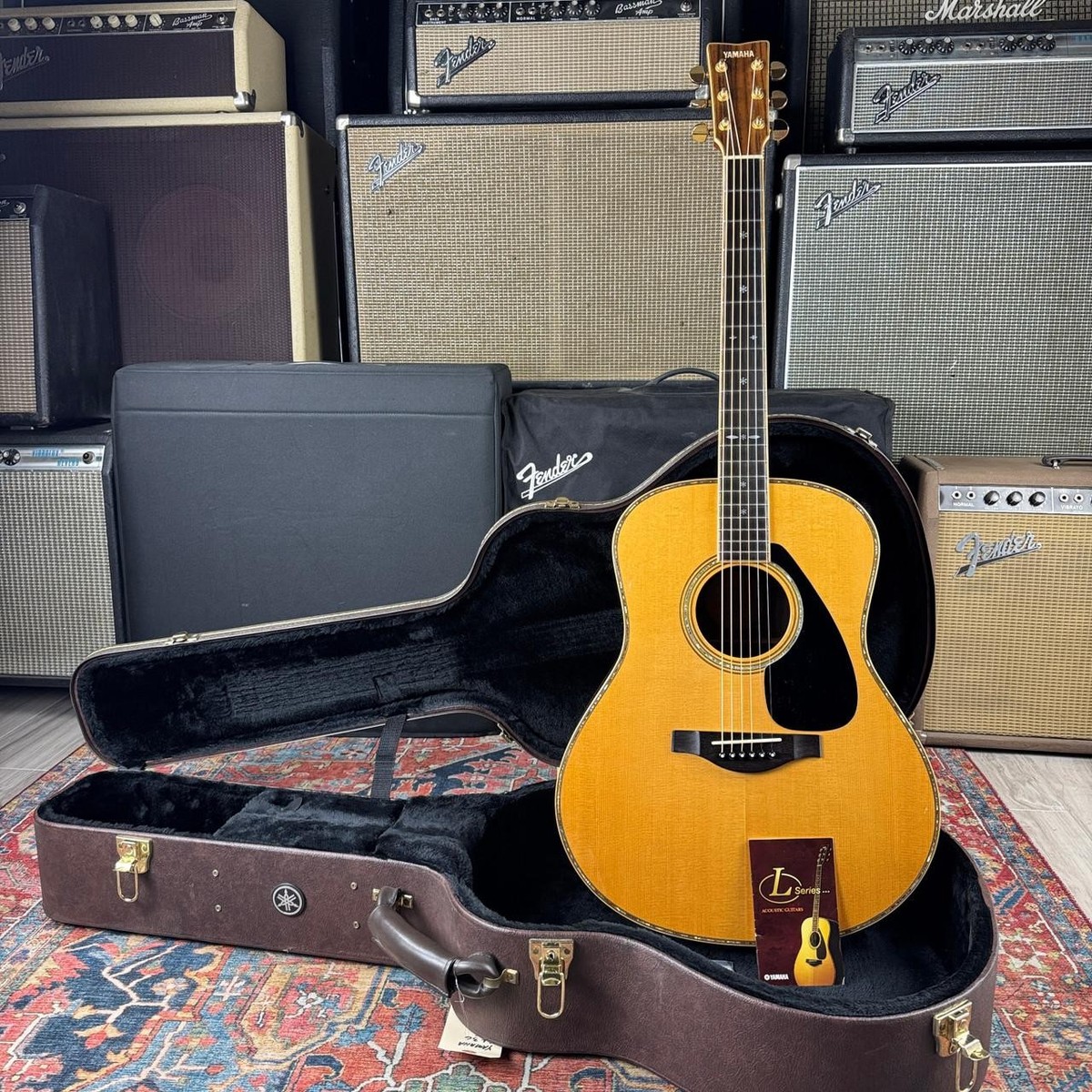 Video* Yamaha LL36 All Solid Wood Lacquer Finish w/OHSC - 2005 | eBay