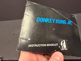 Donkey Kong Jr NES Manual Only Arcade Series Black Box Booklet Original Nintendo