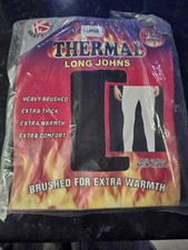 Heat Stoke Mens Black Winter Thermal Long Johns 0.45 Tog Size XL 