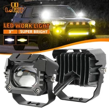 3" LED Work Light Bar Offroad White Yellow Driving Fog Lamp Spot Pod ATV SUV