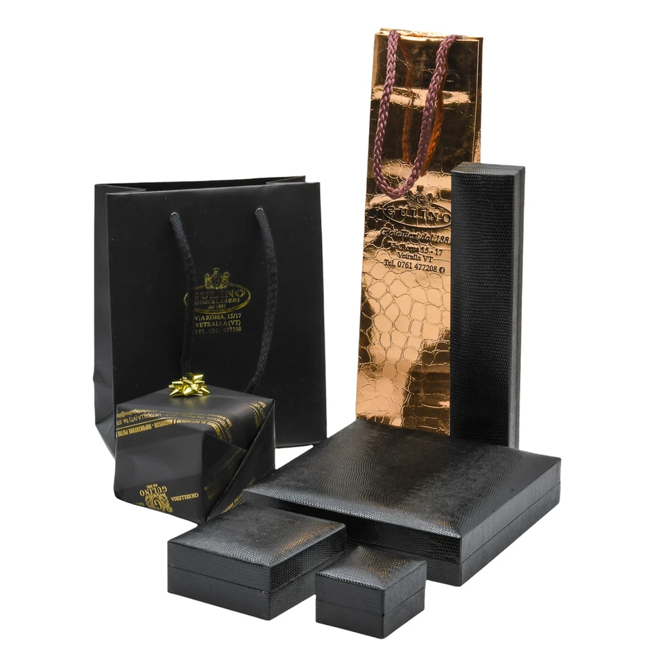 Collana lunga Chimera in argento 925 con inserti di cristallo blu L.581 - Immagine 4 di 4