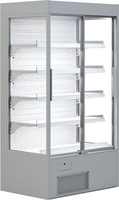 KBS Wandkühlregal 1945x720x2000 mm selbstschließende Isolierglas-Schiebetüren