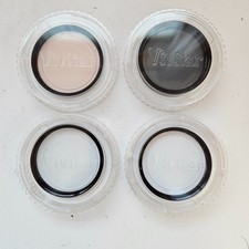 Vivitar 55mm Filter Lot of 4 - Cross Screen, Skylight, Soft Focus, Polarizer