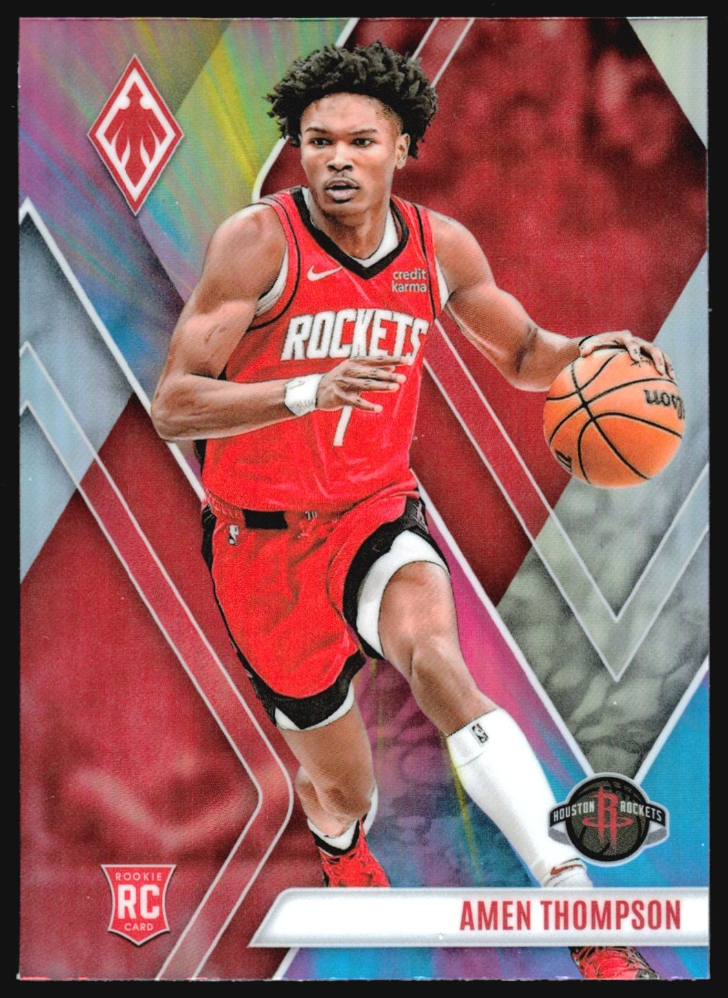 2023-24 Panini Phoenix AMEN THOMPSON Color Burst Prizm SSP Rookie #300