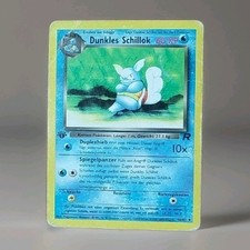 Dunkles Schillok 1. Edition Pokemon Karte Deutsch 46/82 Team Rocket