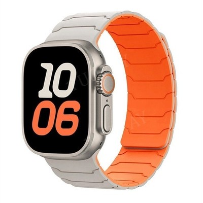 Magnet Silikon Armband für Apple Watch Series 11 10 9 8 7 6 SE Ultra 3 2 42-49mm