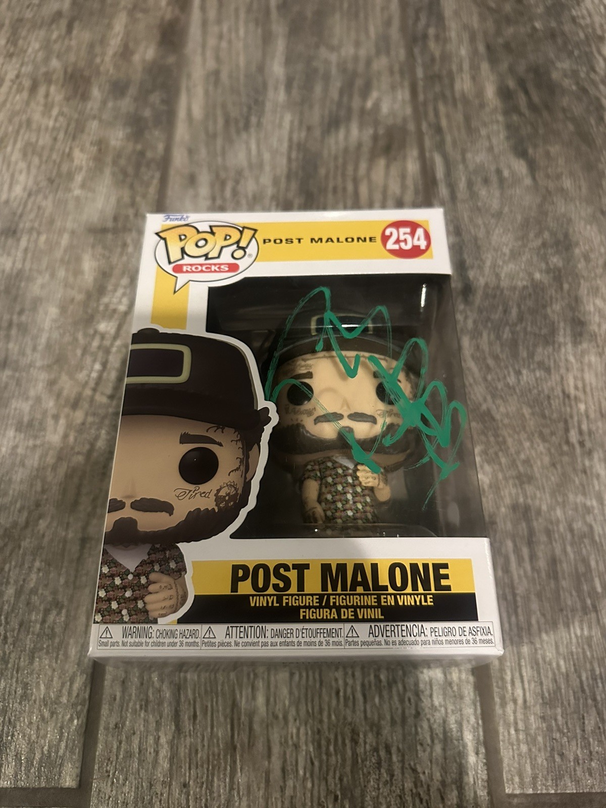 POST MALONE SIGNED AUTOGRAPHED SUNFLOWER FUNKO POP AUTOGRAPHED JSA COA RARE!