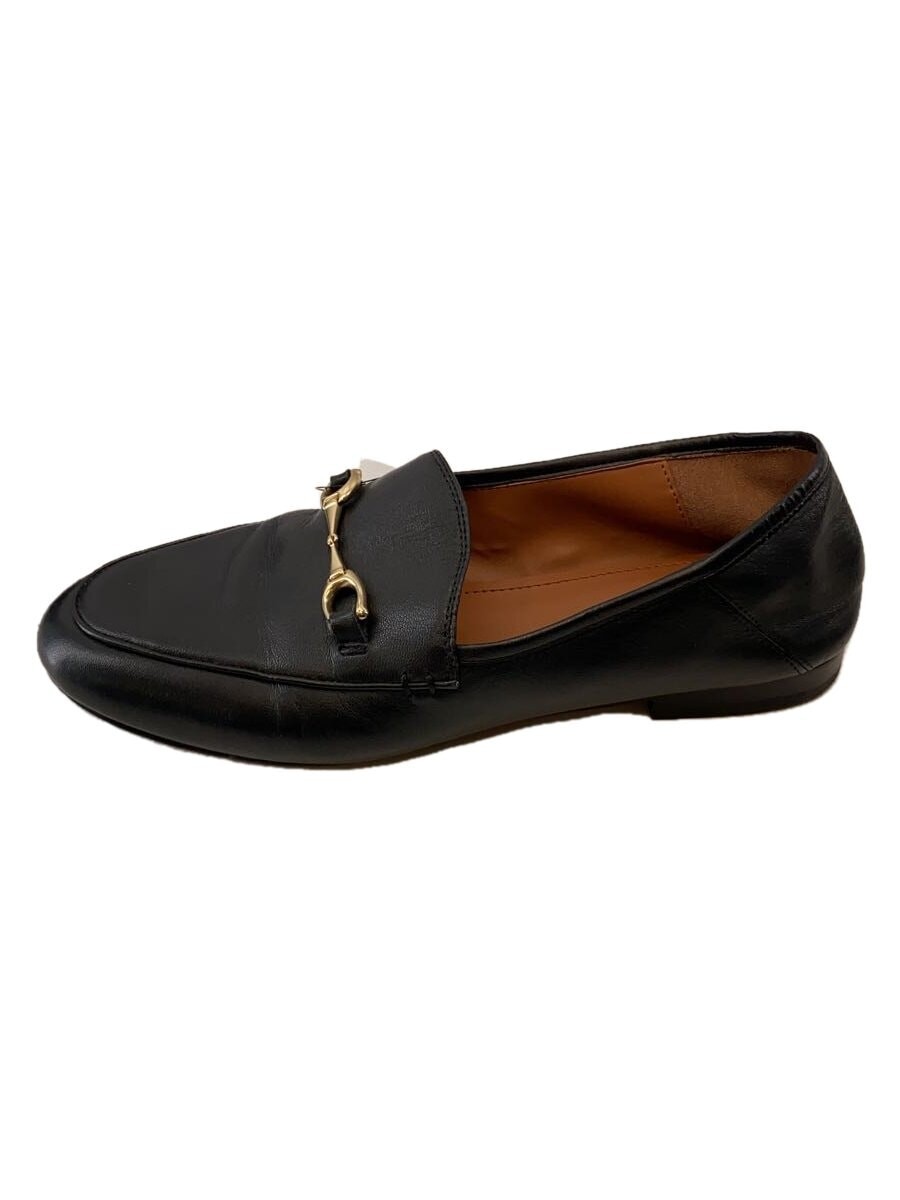 Coach Harley Loafers with Heel Shape Deformation in Black Leather Size US7 FG311 HLU01