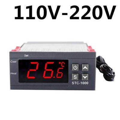 Digitaler Temperaturregler STC-1000 Thermostat 10A Heizen/Kühlen LED 110-220V