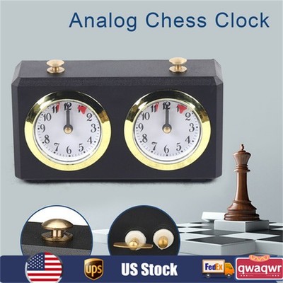 Mechanical Chess Clock Timer Analog Wood Clock Master Tournament Analog Chess