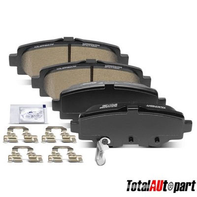 4x Ceramic Brake Pads w/ Hardware for Mazda 3 3 Sport 2014-2018 Japan Built Rear