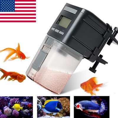 Hot Aquarium Automatic Fish Feeders Auto Fish Food Timer Feeder