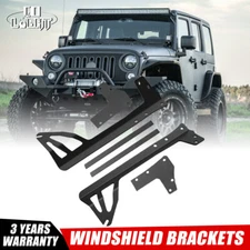 50" 52" LED Light bar Windshield Brackets & A-pillar for 07-18 Jeep Wrangler JK