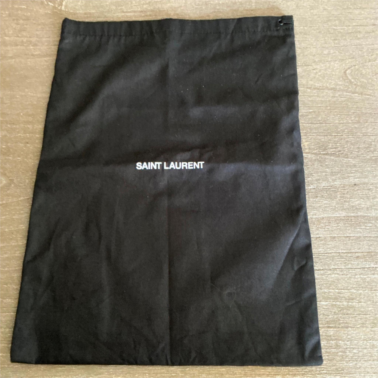 Sacchetto antipolvere Saint Laurent 13 5” H X 10” con coulisse sacchetto antipolvere seta raso