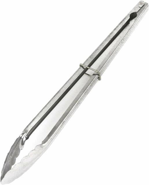 16 Inch Stainless Steel Clam Shell Food Service Tongs with Sliding Rings 16 Inch Stainless Steel Clam Shell Food Service Tongs with Sliding Rings