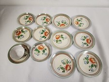 Vintage Japan Kids Teaset Plates Cup Saucers 13 PCS Green Lusterware