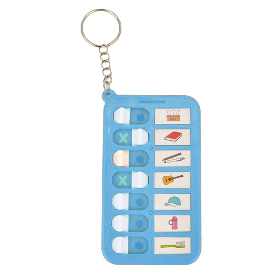 Anti-forgetting Plan Children,s Self-discipline Clock Card Student Message`,.::' - Image 3 of 4