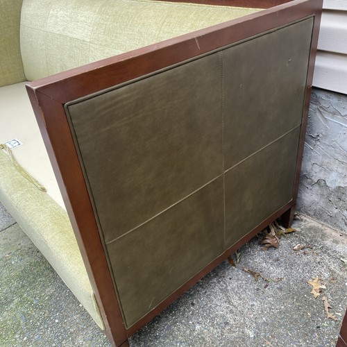 Very Nice Baker Furniture Sofa, Upholstered is Green Fabric, Great Condition. - Picture 6 of 15