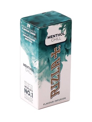1 Box (25x) RIZLA Aromakarten Menthol Chill, zum Aromatisieren von Zigaretten