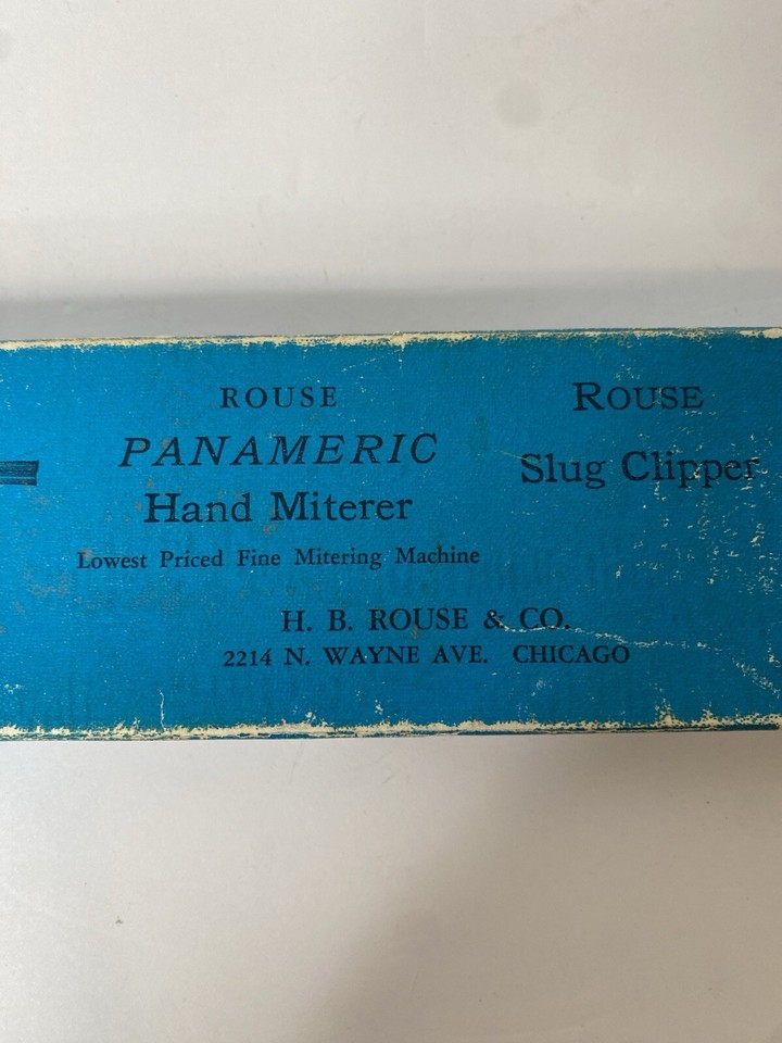 Antique H.B. Rouse Co Chicago USA, Rouse Job Stick 10x2 with Original