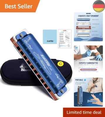 EASTTOP Diatonische Blues Mundharmonika C 10Loch 20Töne Mundharmonika Harmonica