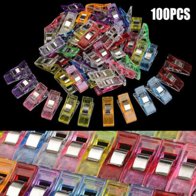 50/100PCS Pack Clover Wonder Clips for Crafts Quilting Sewing Knitting Crochet