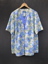 Thierry Mugler 80s Vintage Floral shirt size 44 made in France