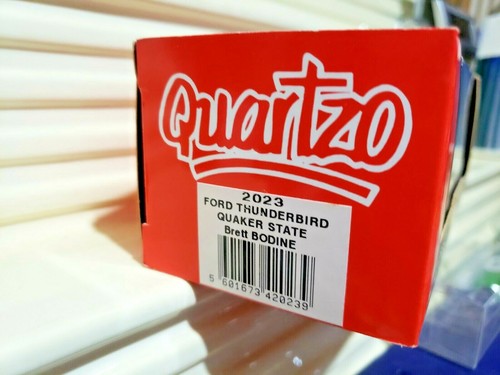 Quartzo 2023 BRETT BODINE #26 QUAKER STATE Ford Thunderbird New in C9 Mint Box - Picture 3 of 5