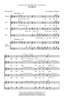 Dawn Craig Hella Johnson Series SATB divisi a cappella Eric Willi