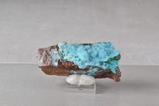 Druzy Quartz over Chrysocolla from Congo  7.9 cm  # 18824