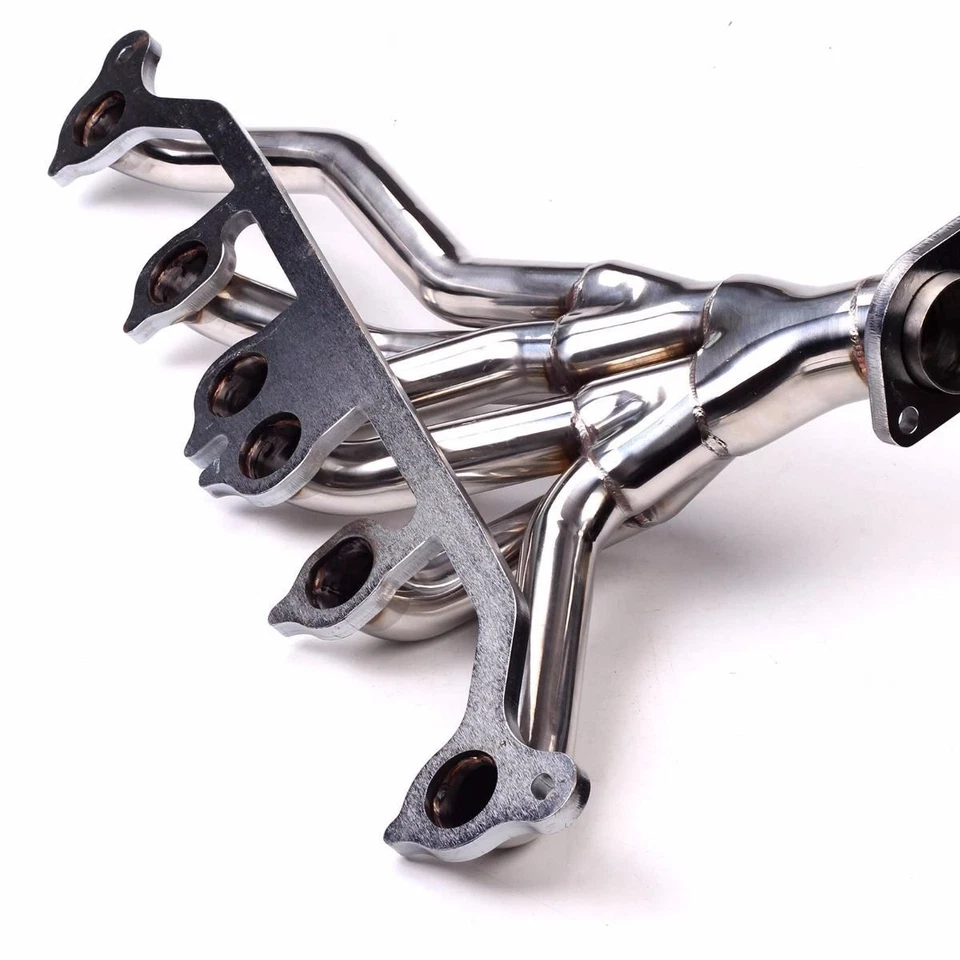 For 91-99 Jeep Wrangler Cherokee 4.0L TJ YJ XY Stainless SS Polished Header 1-6 - Image 2 of 4