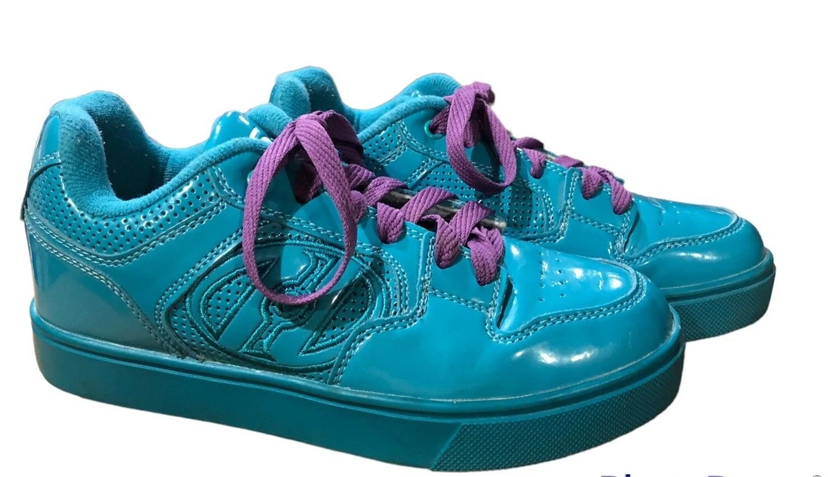 Heelys Teal Blue Purple Skate Sneakers Shoes Womens Sz 5 Youth