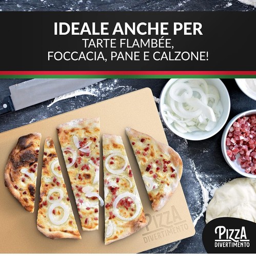 Pizza Divertimento Pietra refrattaria per forno e griglia a gas - Pietra... - Foto 5 di 6