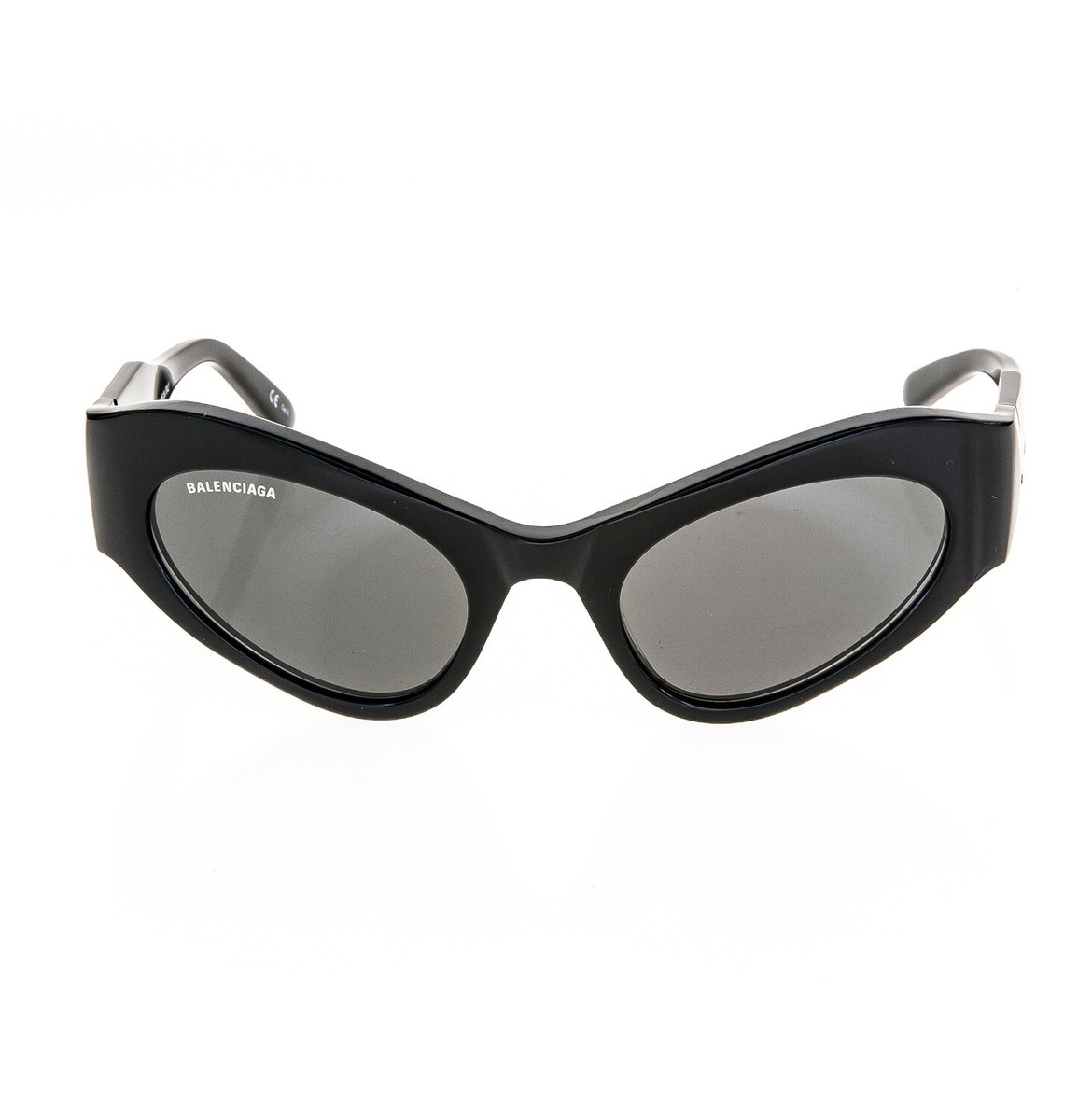BALENCIAGA EXTREME Line Cat 0177 Black Unisex Logo Mask Sunglasses
