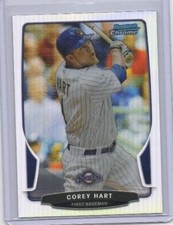 Corey Hart  REFRACTOR Bowman Chrome Card Milwaukee Brewers