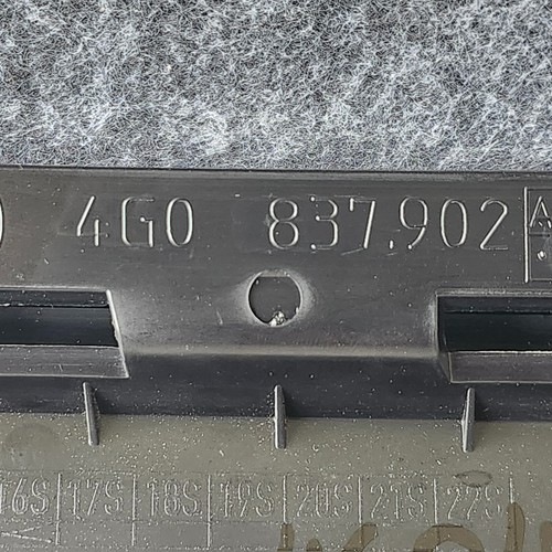 2012-2017 AUDI A6 FRONT RIGHT SIDE DOOR WINDOW B PILLAR APPLIQUE MOLDING OEM* - Picture 9 of 9