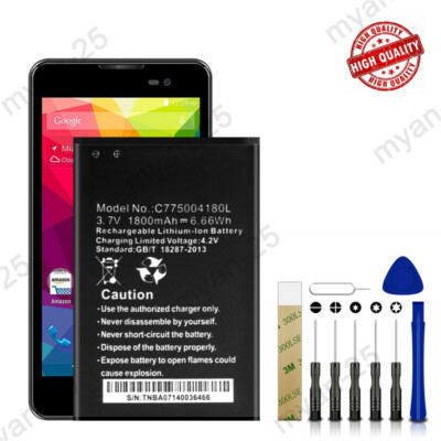 New C775004180L Battery Replacement For BLU Studio C 5.0 D536 Tools