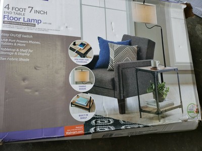 better homes and gardens end table floor lamp