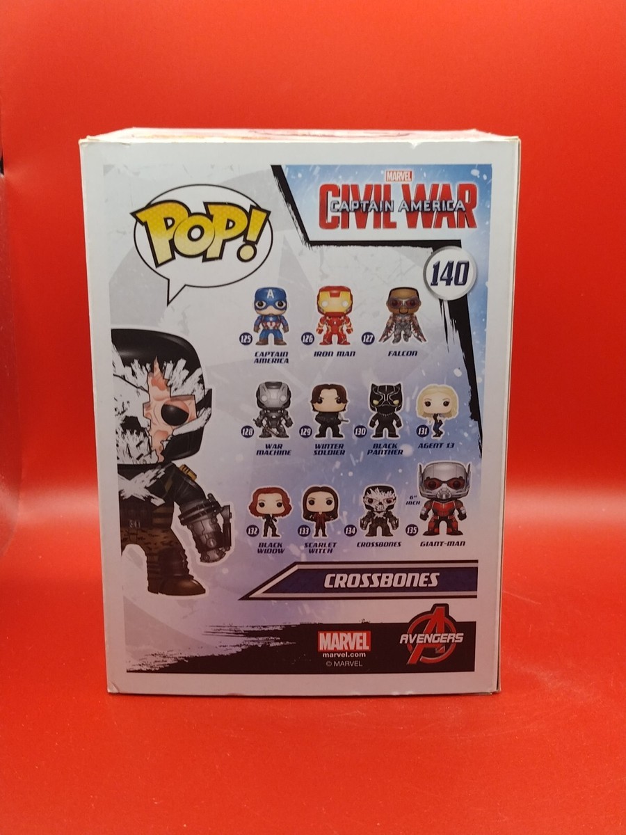 Funko POP! Marvel Captain America Civil War - Crossbones #140