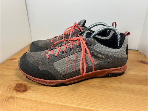SCARPA Rapid Leather Gray Coral Hiking Shoes 33355-352 Women's US 8.5