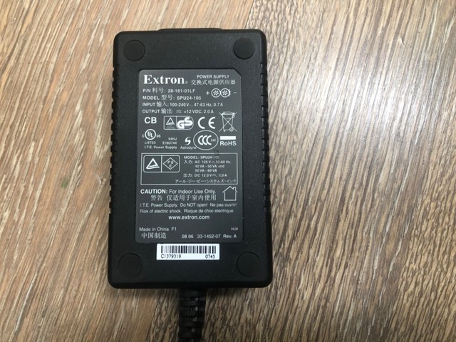 Extron Power Supply Charger Adapter 28-181-01lf 12vdc 2a for sale ...