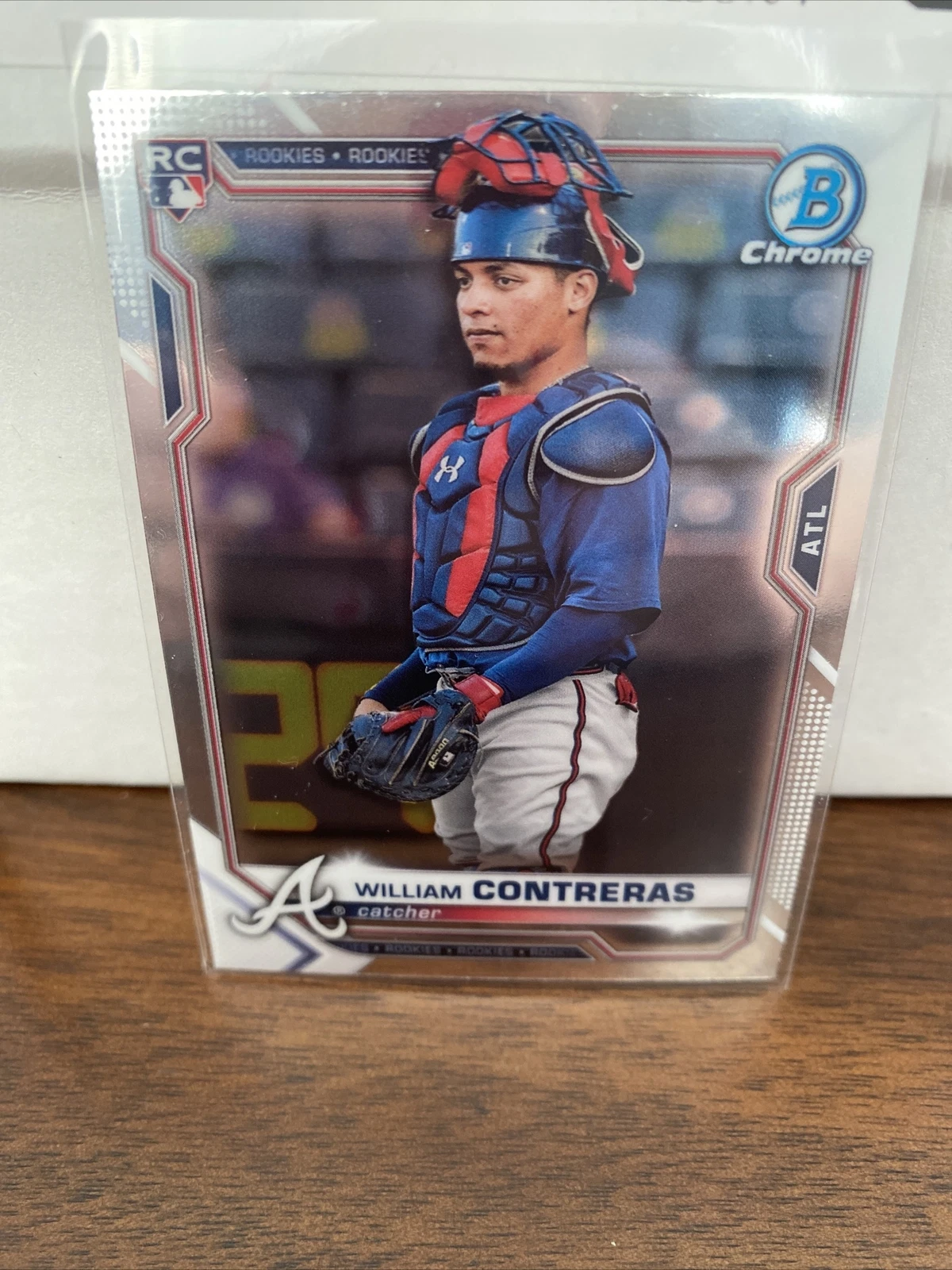 2021 Bowman Chrome Base #38 William Contreras - Atlanta Braves