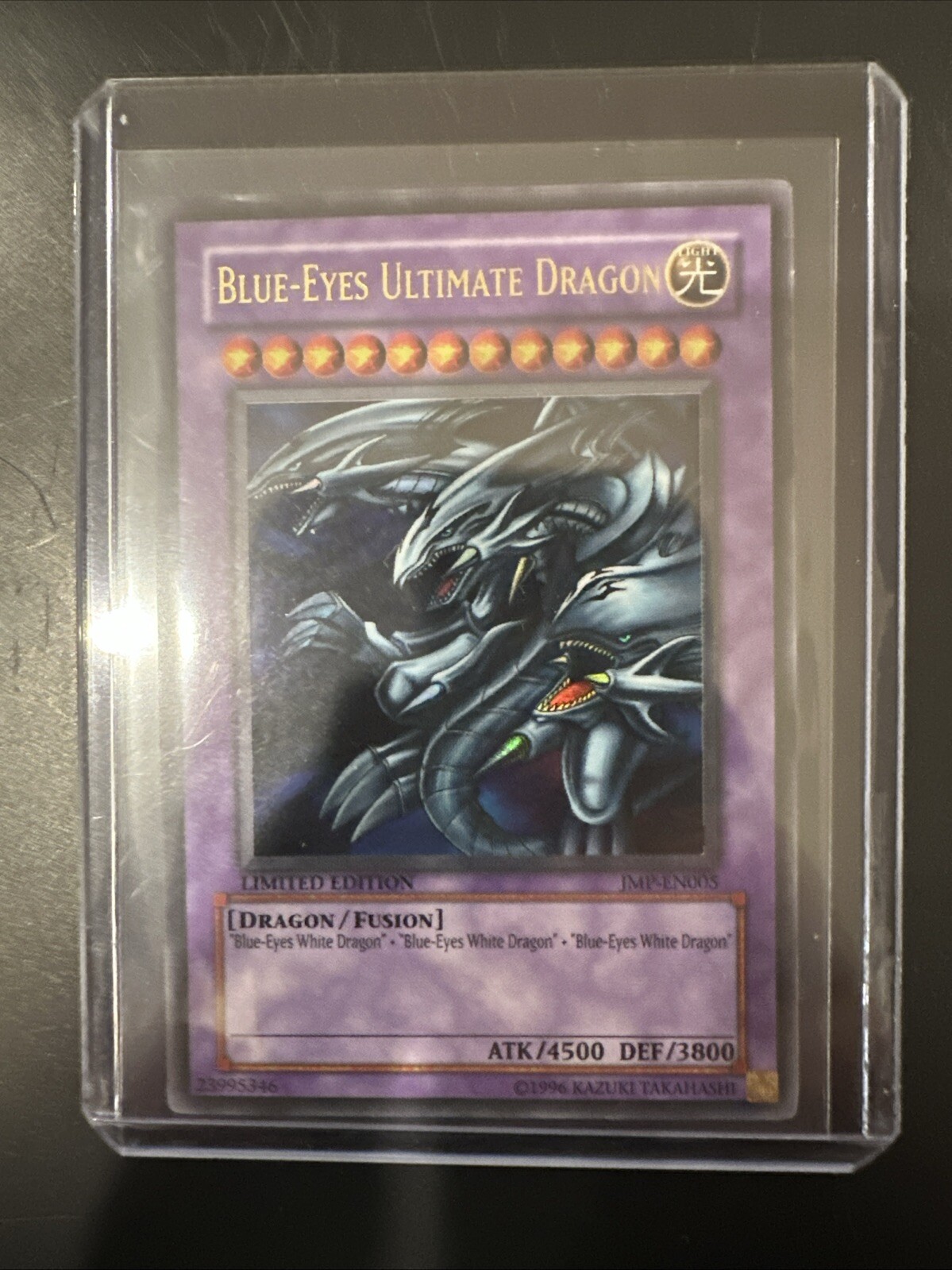 Blue-Eyes Ultimate Dragon JMP-EN005 Secret Rare Limited Edition Yugioh LP