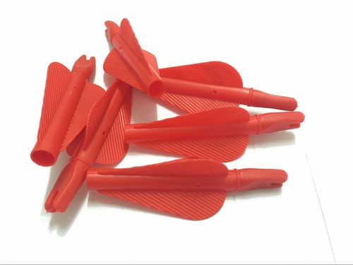 100PK Traditional wooden arrow feather arrow nocks 3 inches 11/32" plastic nocks - Picture 8 of 11