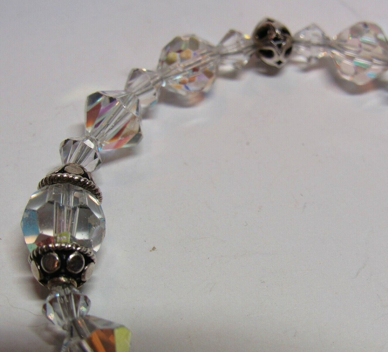 Solid Sterling 925 Silver Aurora Borealis Crystal… - image 9