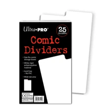 Ultra Pro Comic Book Dividers Pack of 25 - White
