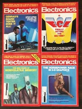 1987 Electronics Magazine - Jun 11, 25, Jul 9, 23, Aug 6, 20 Lot of 6